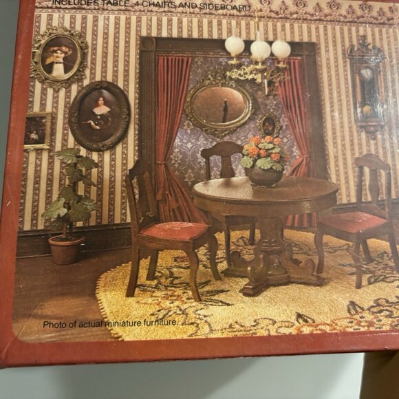 Realife Miniatures Heritage Series Victorian Dining Room Wood Furniture Kit #201 - Picture 4 of 16